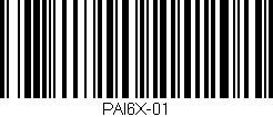 Código de barras (EAN, GTIN, SKU, ISBN): 'PAI6X-01'