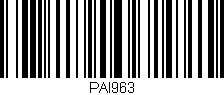 Código de barras (EAN, GTIN, SKU, ISBN): 'PAI963'