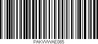 Código de barras (EAN, GTIN, SKU, ISBN): 'PAKVVWAE065'