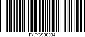 Código de barras (EAN, GTIN, SKU, ISBN): 'PAPCS00004'