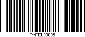 Código de barras (EAN, GTIN, SKU, ISBN): 'PAPEL00035'