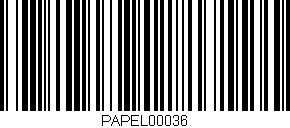Código de barras (EAN, GTIN, SKU, ISBN): 'PAPEL00036'