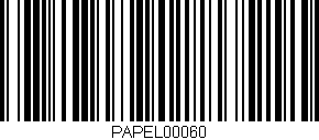 Código de barras (EAN, GTIN, SKU, ISBN): 'PAPEL00060'