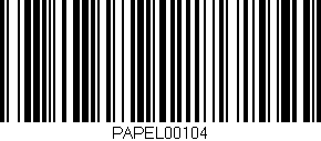 Código de barras (EAN, GTIN, SKU, ISBN): 'PAPEL00104'