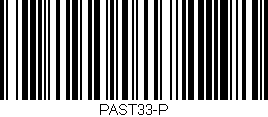 Código de barras (EAN, GTIN, SKU, ISBN): 'PAST33-P'