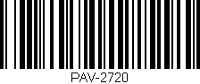 Código de barras (EAN, GTIN, SKU, ISBN): 'PAV-2720'