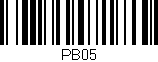 Código de barras (EAN, GTIN, SKU, ISBN): 'PB05'