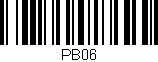 Código de barras (EAN, GTIN, SKU, ISBN): 'PB06'