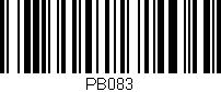 Código de barras (EAN, GTIN, SKU, ISBN): 'PB083'