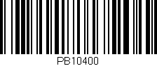 Código de barras (EAN, GTIN, SKU, ISBN): 'PB10400'