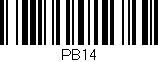 Código de barras (EAN, GTIN, SKU, ISBN): 'PB14'