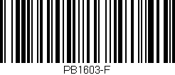 Código de barras (EAN, GTIN, SKU, ISBN): 'PB1603-F'