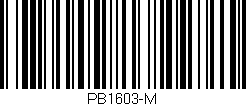 Código de barras (EAN, GTIN, SKU, ISBN): 'PB1603-M'