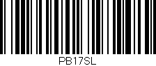 Código de barras (EAN, GTIN, SKU, ISBN): 'PB17SL'