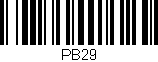 Código de barras (EAN, GTIN, SKU, ISBN): 'PB29'