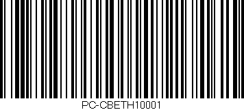 Código de barras (EAN, GTIN, SKU, ISBN): 'PC-CBETH10001'