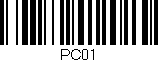Código de barras (EAN, GTIN, SKU, ISBN): 'PC01'