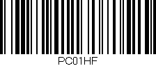 Código de barras (EAN, GTIN, SKU, ISBN): 'PC01HF'