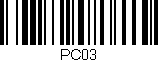 Código de barras (EAN, GTIN, SKU, ISBN): 'PC03'