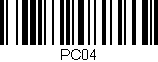 Código de barras (EAN, GTIN, SKU, ISBN): 'PC04'