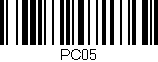 Código de barras (EAN, GTIN, SKU, ISBN): 'PC05'