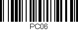 Código de barras (EAN, GTIN, SKU, ISBN): 'PC06'