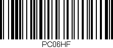 Código de barras (EAN, GTIN, SKU, ISBN): 'PC06HF'