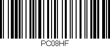 Código de barras (EAN, GTIN, SKU, ISBN): 'PC08HF'