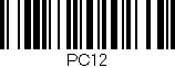 Código de barras (EAN, GTIN, SKU, ISBN): 'PC12'