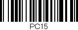 Código de barras (EAN, GTIN, SKU, ISBN): 'PC15'