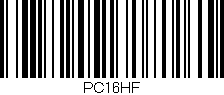 Código de barras (EAN, GTIN, SKU, ISBN): 'PC16HF'