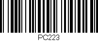 Código de barras (EAN, GTIN, SKU, ISBN): 'PC223'