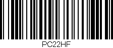 Código de barras (EAN, GTIN, SKU, ISBN): 'PC22HF'