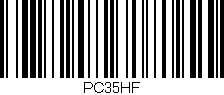 Código de barras (EAN, GTIN, SKU, ISBN): 'PC35HF'