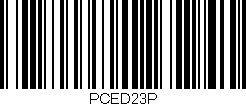 Código de barras (EAN, GTIN, SKU, ISBN): 'PCED23P'