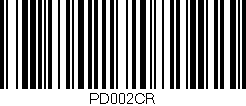 Código de barras (EAN, GTIN, SKU, ISBN): 'PD002CR'