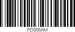 Código de barras (EAN, GTIN, SKU, ISBN): 'PD005AM'