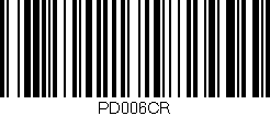 Código de barras (EAN, GTIN, SKU, ISBN): 'PD006CR'