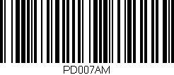 Código de barras (EAN, GTIN, SKU, ISBN): 'PD007AM'