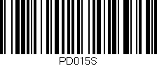 Código de barras (EAN, GTIN, SKU, ISBN): 'PD015S'