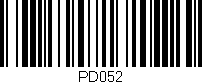 Código de barras (EAN, GTIN, SKU, ISBN): 'PD052'