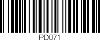 Código de barras (EAN, GTIN, SKU, ISBN): 'PD071'