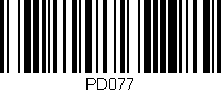 Código de barras (EAN, GTIN, SKU, ISBN): 'PD077'