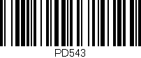 Código de barras (EAN, GTIN, SKU, ISBN): 'PD543'