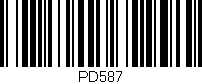 Código de barras (EAN, GTIN, SKU, ISBN): 'PD587'