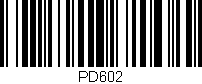 Código de barras (EAN, GTIN, SKU, ISBN): 'PD602'