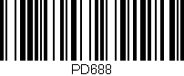 Código de barras (EAN, GTIN, SKU, ISBN): 'PD688'