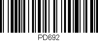 Código de barras (EAN, GTIN, SKU, ISBN): 'PD692'