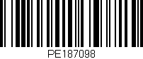 Código de barras (EAN, GTIN, SKU, ISBN): 'PE187098'