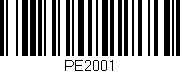 Código de barras (EAN, GTIN, SKU, ISBN): 'PE2001'